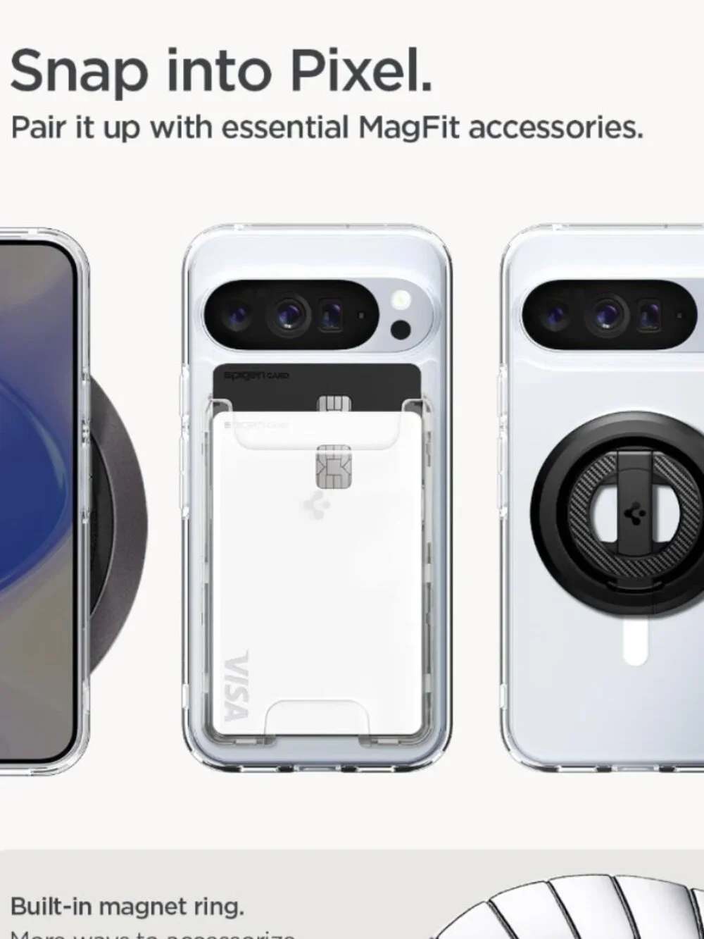 Spigen Magfit Phone Case for Google Pixel 10 Pro XL - clear